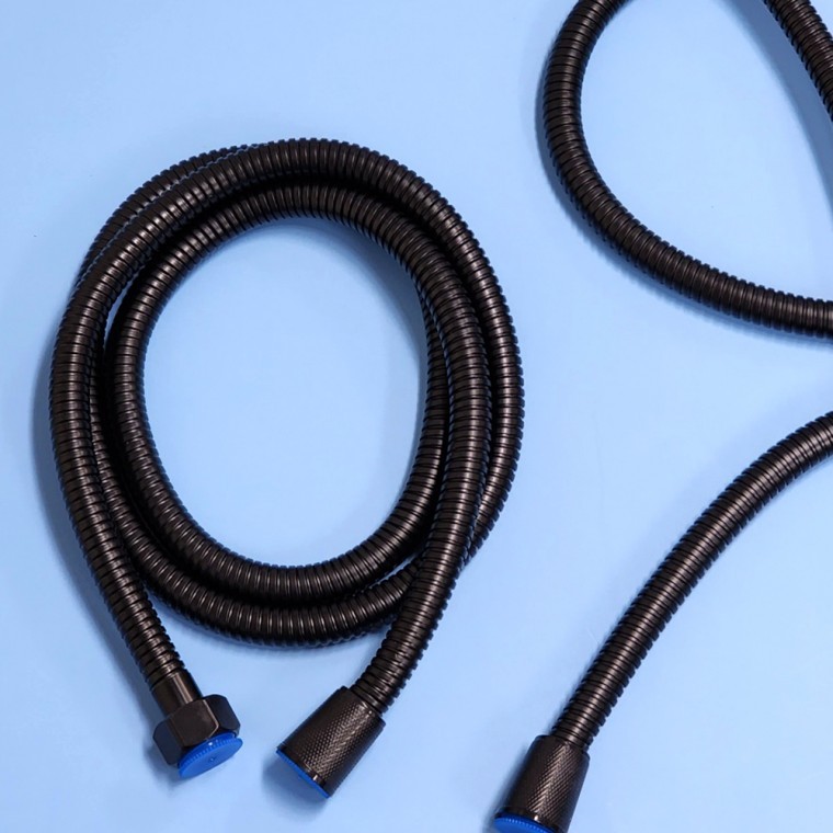 샤워 호스 블랙 1.5m샤워기호스 샤워줄 수전 욕실