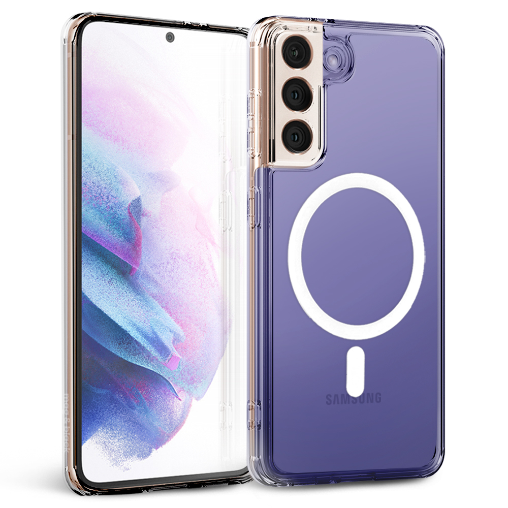 맥앤블랙 2배자력 맥세이프 케이스 핸드폰 범퍼 자석 투명, 갤럭시S21 플러스