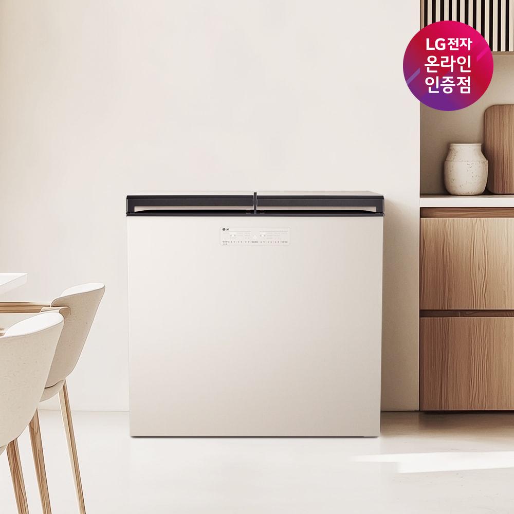 [도착보장]LG 디오스 오브제컬렉션 김치톡톡 Z224MEE152 뚜껑형 김치냉장고 2도어 217L (오브제 베이지)