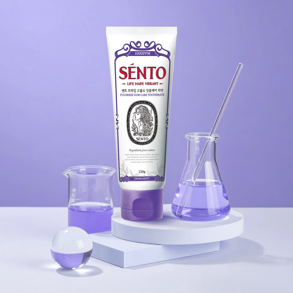 센토 프라임 고불소 잇몸케어 치약 프레쉬민트향 120g, 8개 - 상세 이미지 4
