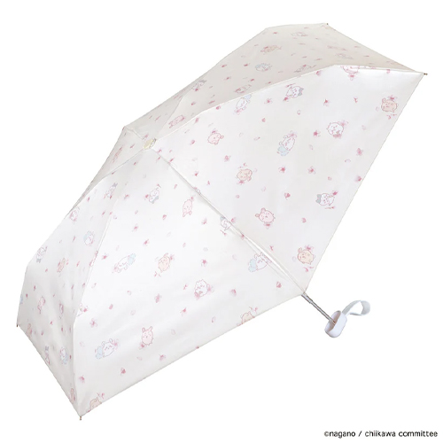 Wpc 치이카와 먼작귀 접이식 미니 양산 벚꽃놀이 오하나미 / UV 자외선차단 일본우산