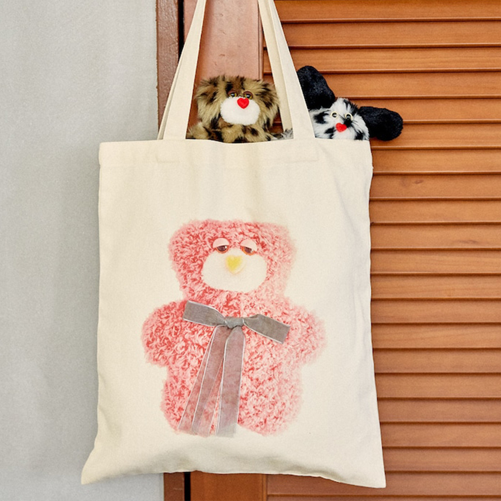 퍼블릭스 X 모조조조 가방 mojojojo 리본 Tote bag Limited products 에코백 3263220800046 - 상세 이미지 3