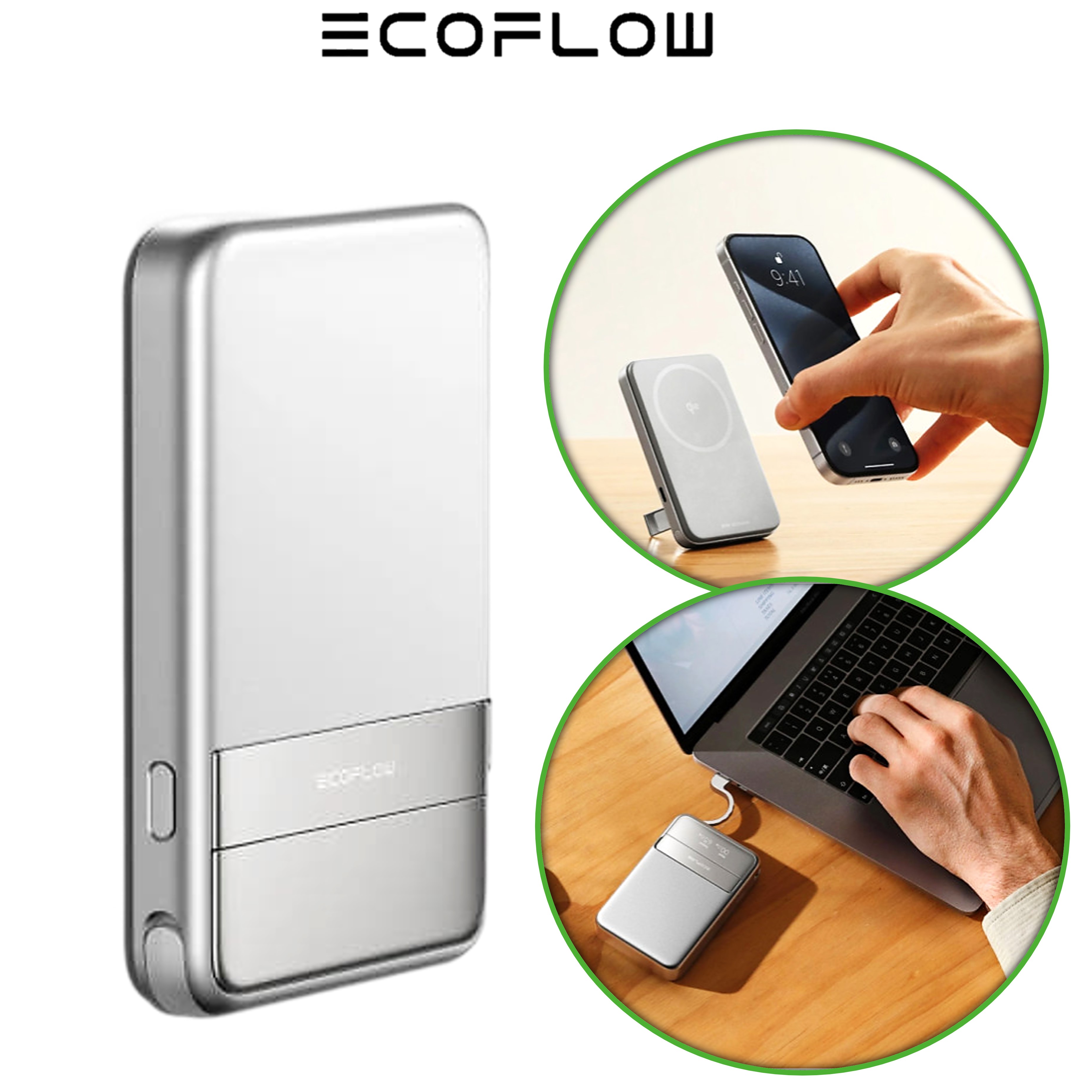 에코플로우 보조배터리 라피드 5000mAh 맥세이프 미니 고속 충전 무선 - 메인 이미지