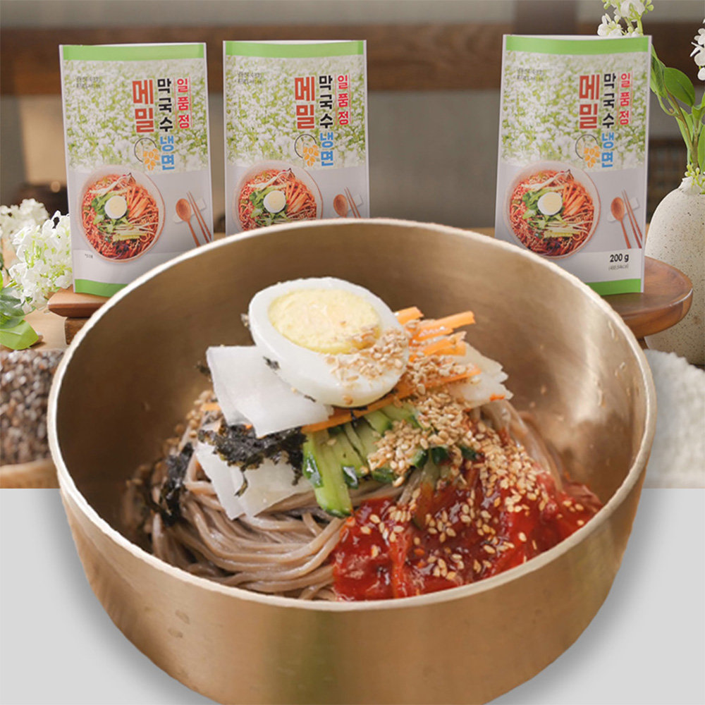 춘천 메밀막국수 일품정 냉면 메밀소바 비빔막국수 10팩 : 요고바라1