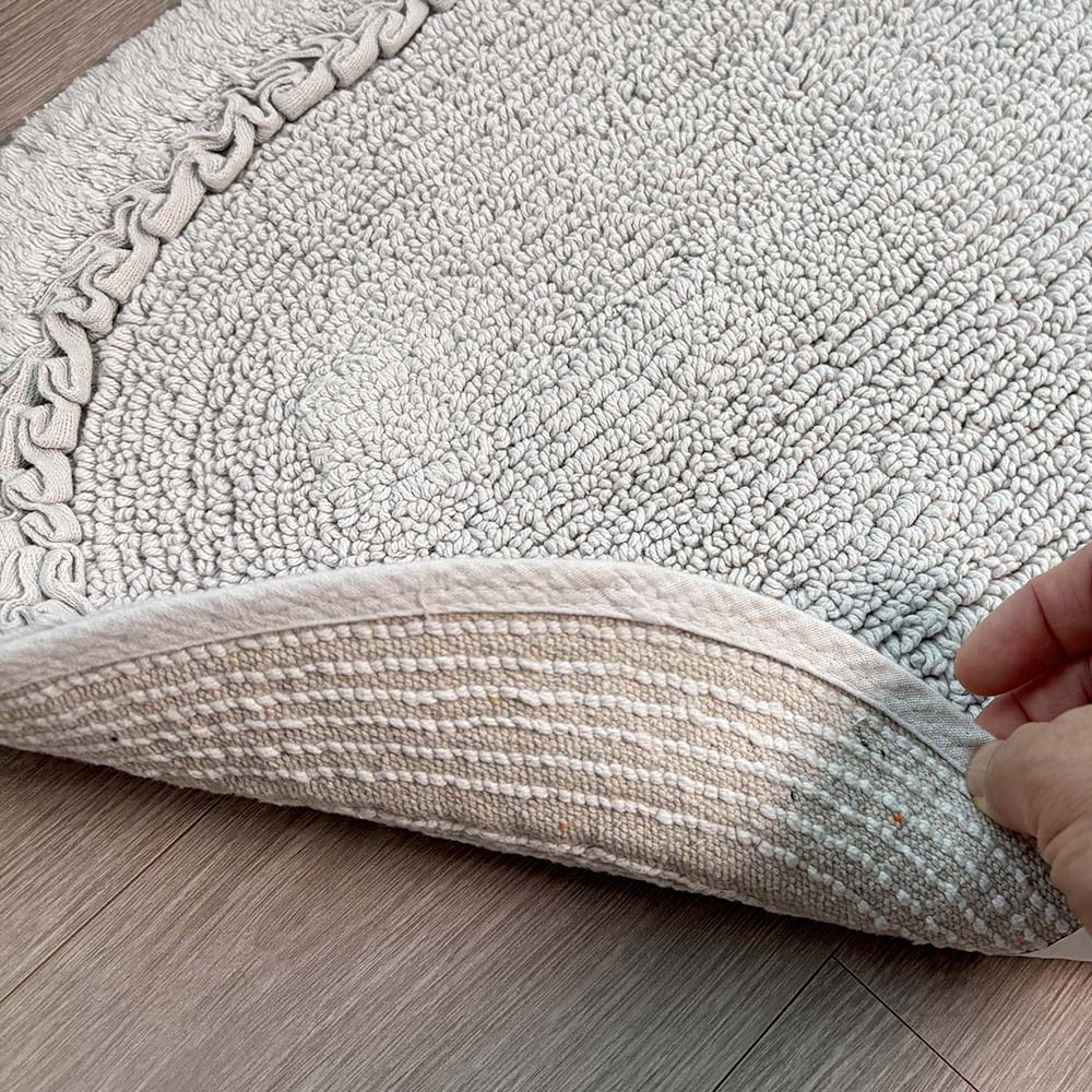 순면 발매트 타원 레이스 화장실 욕실 발매트