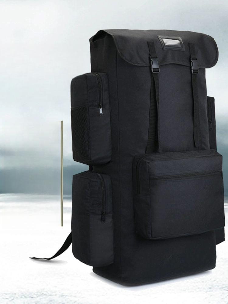 120L130L140L 방수가방 군장 대형 배낭 약초 검정색 89cm 높이 47cm 너비 27cm 130리터 - 상품 이미지