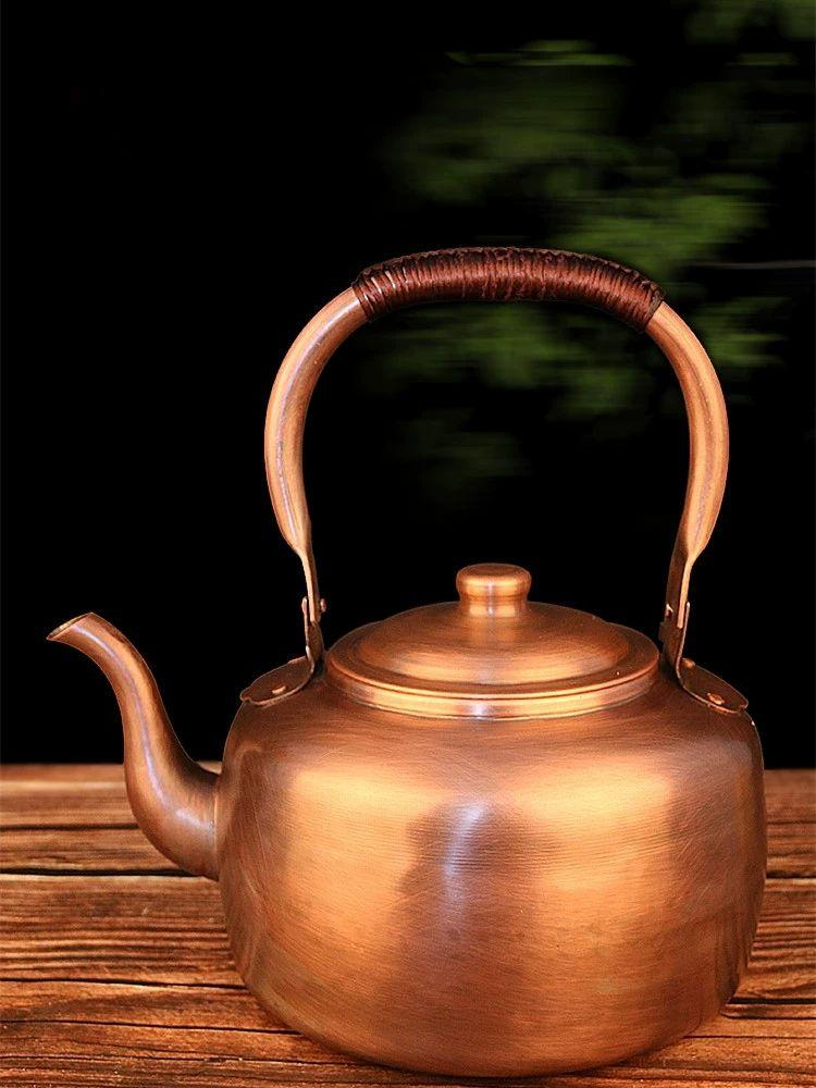 동주전자 빈티지 구리 티팟 핸드드립 드립 카페 앤틱 3L 두꺼운 복고풍 일반 1kg 정품 순동 가짜시 10배 보상 - 상품 이미지