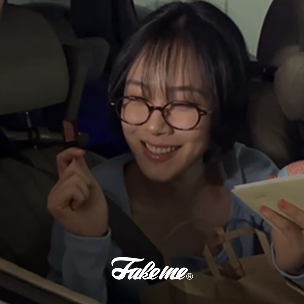 페이크미 케이트 얇은 뿔테 티타늄 콤비 코받침 가벼운 긱시크 오벌 안경 이미지 7