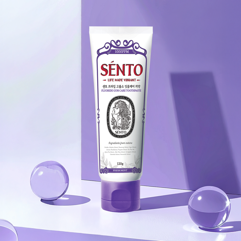 센토 프라임 고불소 잇몸케어 치약 프레쉬민트향 120g, 8개 - 상세 이미지 2