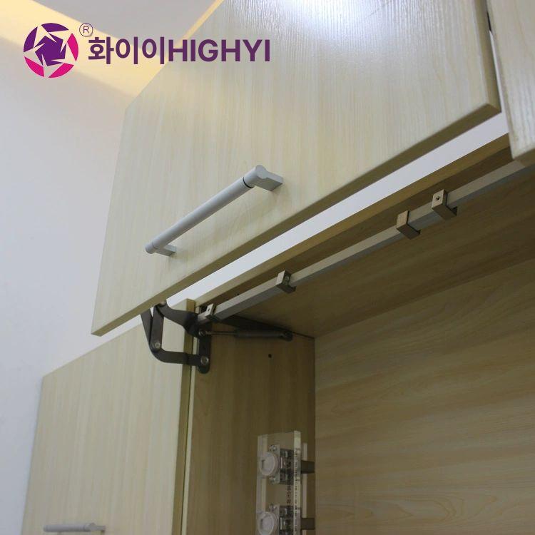 플립도어 선반 문짝 슬라이딩 지지대 브라켓 수납 완충형 4~6kg 중량 600-900 내폭 B - 상세 이미지 2