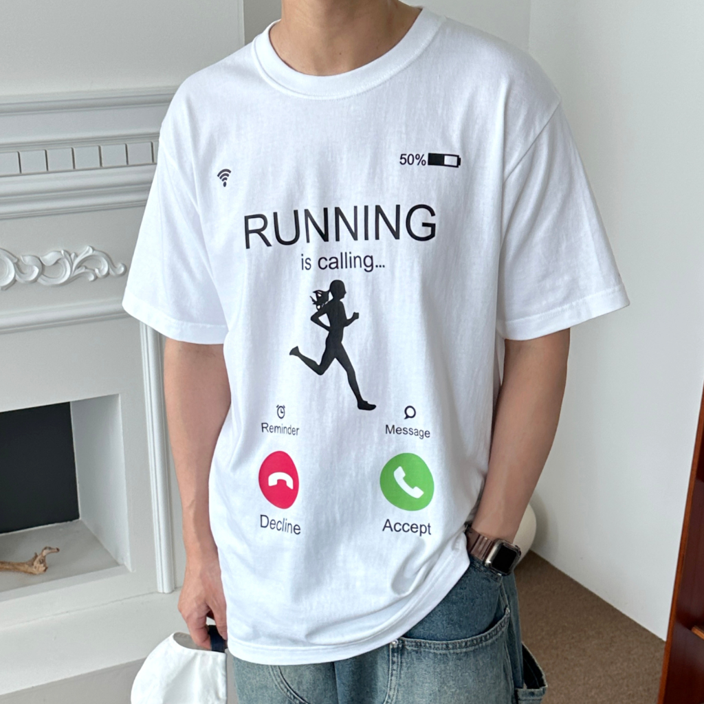 남성반팔티 반팔티셔츠 러닝 감성 티셔츠 남녀공용 빅사이즈 FTC00004