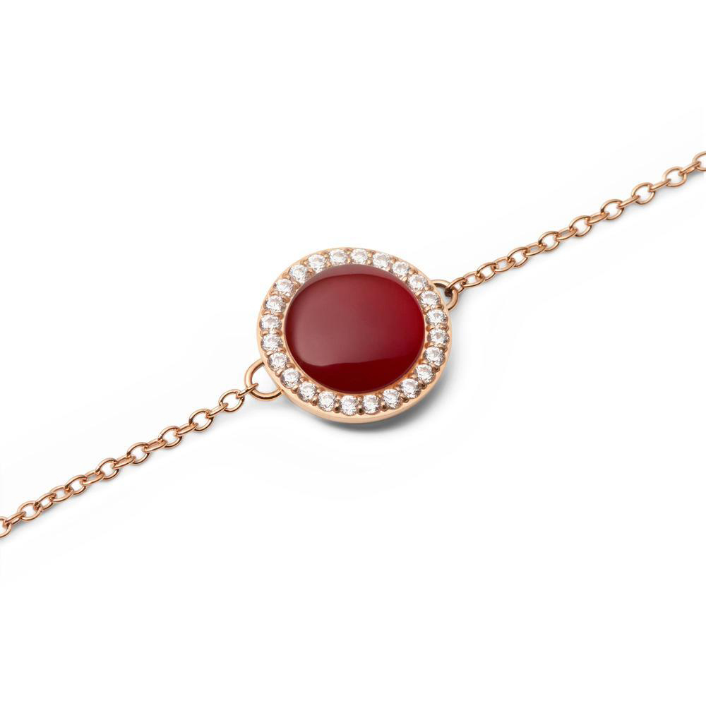 다니엘 웰링턴 AUDREY BRACELET RED AGATHE 행운 체인 패션 우정팔찌 - 상세 이미지 4