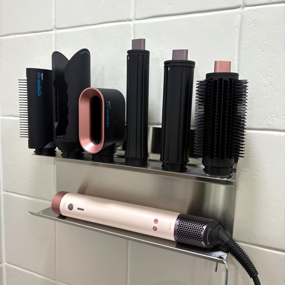 다이슨 에어랩 거치대 벽걸이 코안다 2x 전용 무타공 파우치 보관함 정리함 케이스