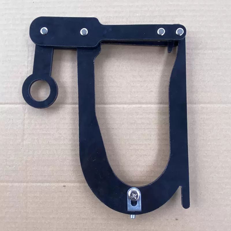 줄 걸기 장대로프거치대 케이블 다용도 거치대 막대 걸이 검정색 개방형 8cm M8 일반 나사 - 상품 이미지