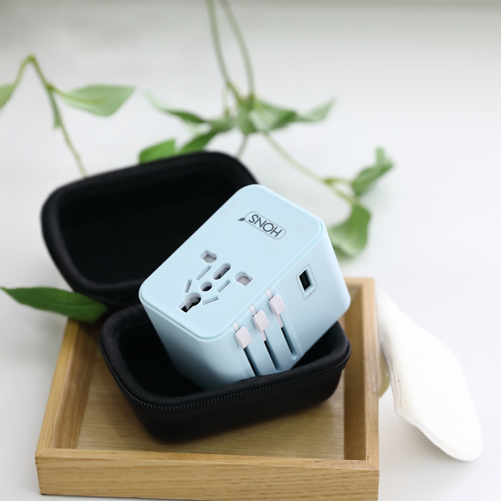 혼스 해외 여행용 멀티 어댑터 PD45W GaN고속 2500W 5구 충전 HSTA-45W5 이미지 8