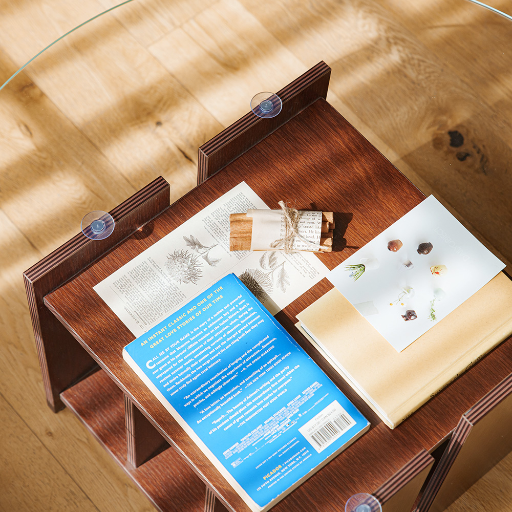 파레드 거실테이블 소파 유리 원형 800