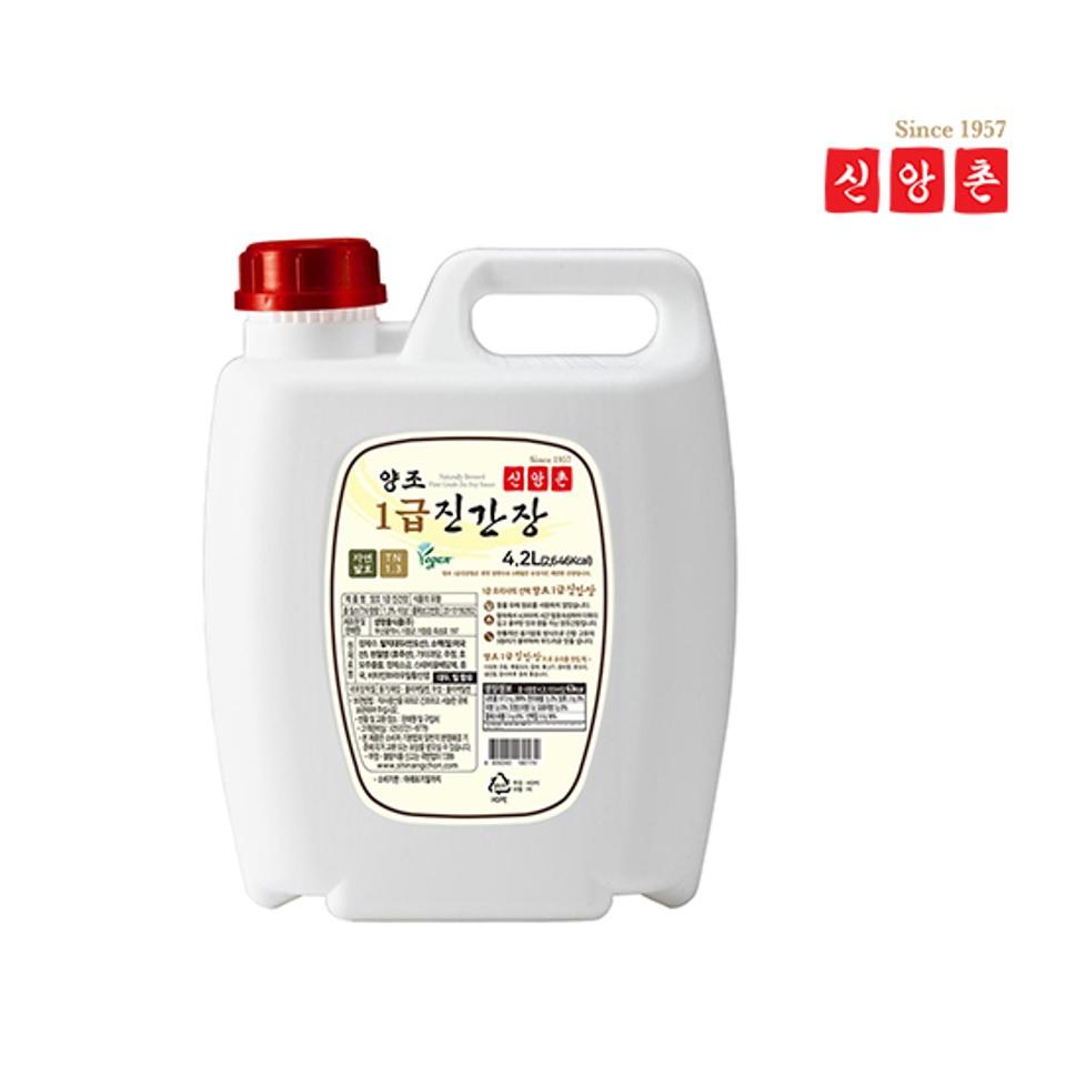 메가마트 [신앙촌] 양조 1급 진간장 4.2L - 상품 이미지