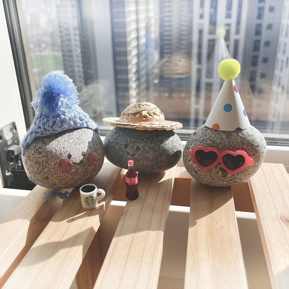 반려돌 애완돌 반려석 애완석 돌 돌멩이 돌맹이 키우기 어린이날 조카 선물 방울모자 똘이 - 상세 이미지 2