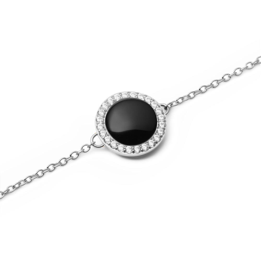 다니엘 웰링턴 AUDREY BRACELET BLACK AGATHE 원석 데일리 체인팔찌 이미지 7