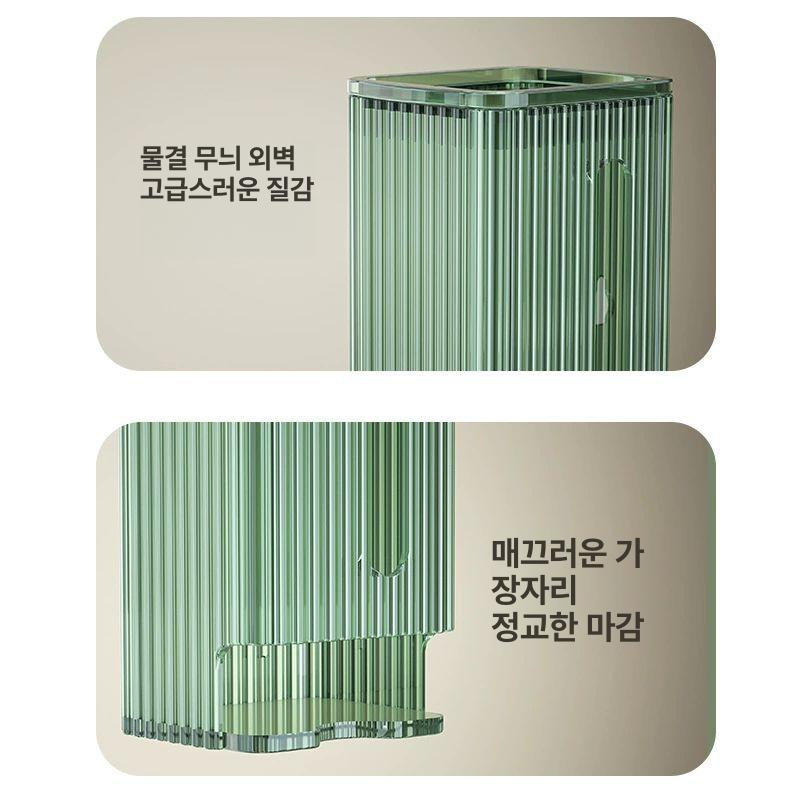 대용량 양말 속옷디스펜서 부착식 정리 서랍장 벽걸이 투명 녹색-단품-대 - 상세 이미지 5
