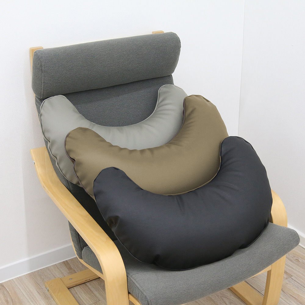 우리앤데코 국산 허그 반달쿠션 미용실 배꼽 독서 바나나 쿠션 솜포함 블랙 구름솜 500g