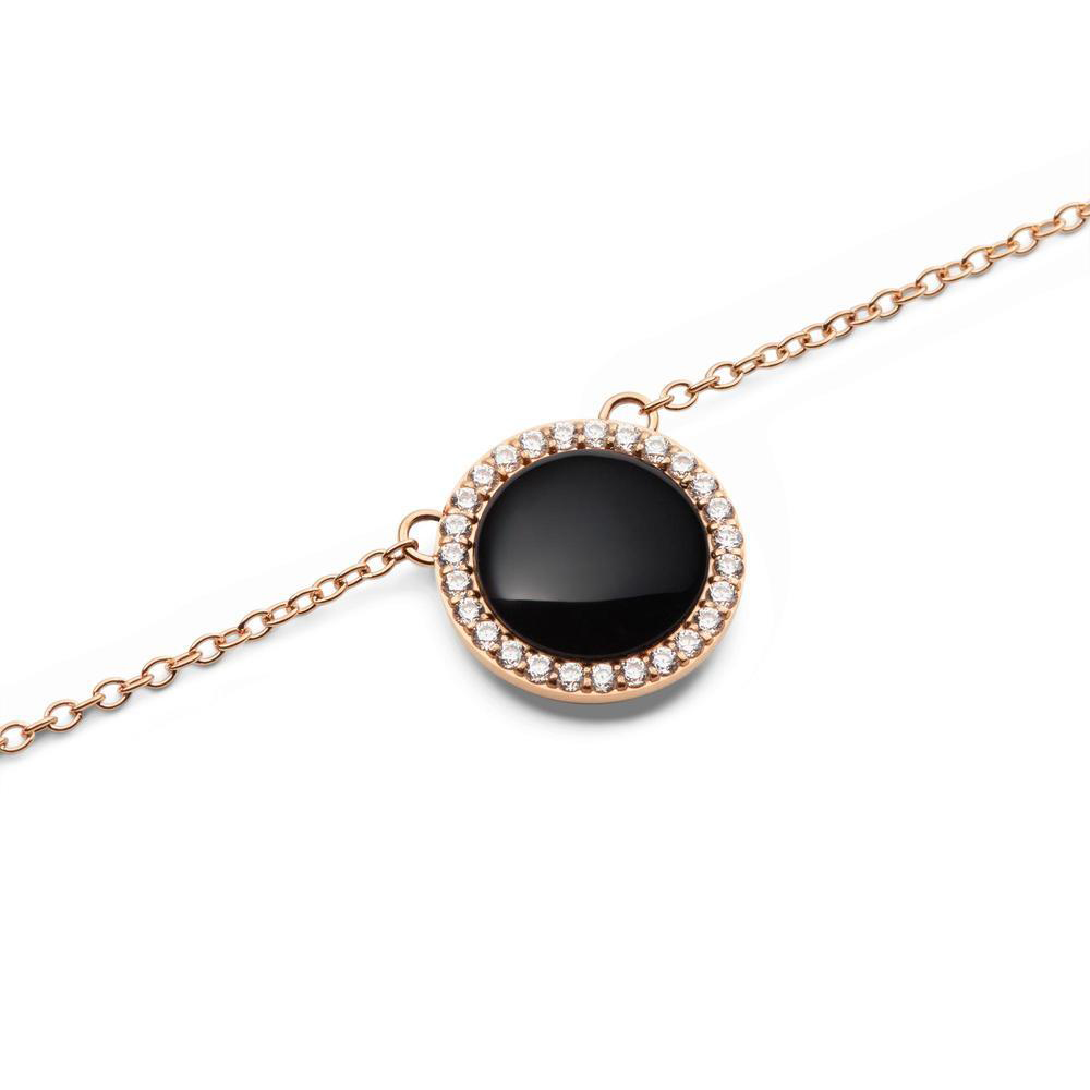 다니엘 웰링턴 AUDREY NECKLACE BLACK AGATHE 큐빅 팬던트 목걸이 이미지 6
