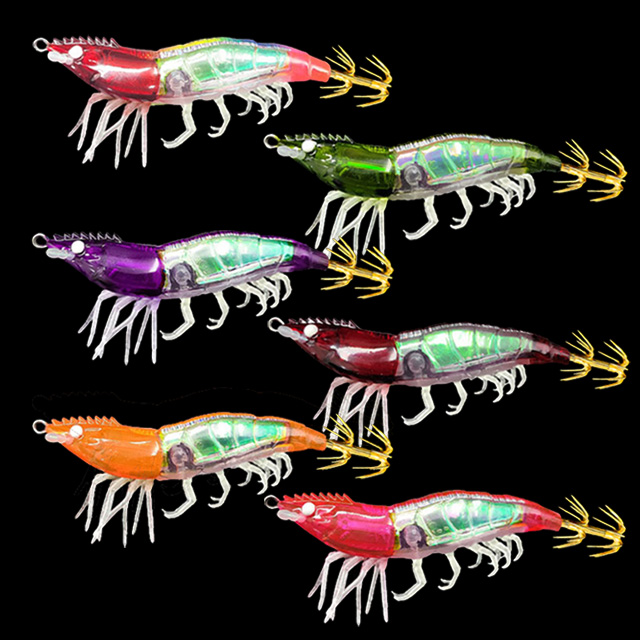 카포스 세네 조타 쉬림프 리얼 새우 에기 쉬림프 반사판 루어 틴셀 금바늘