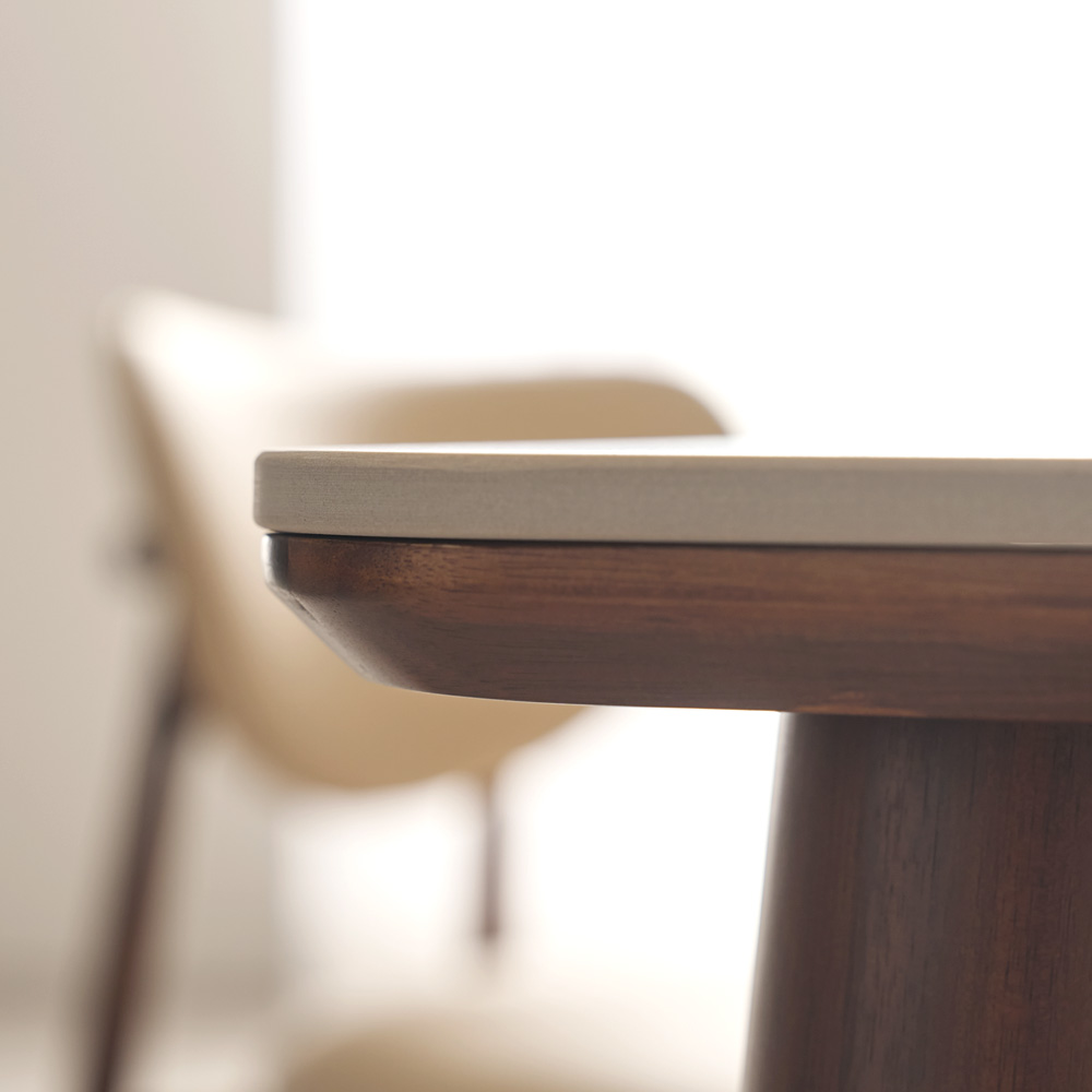 마드리 6인용 원목 세라믹식탁 세트 포세린 상판 테이블 식탁+의자6, 1800mm, 월넛