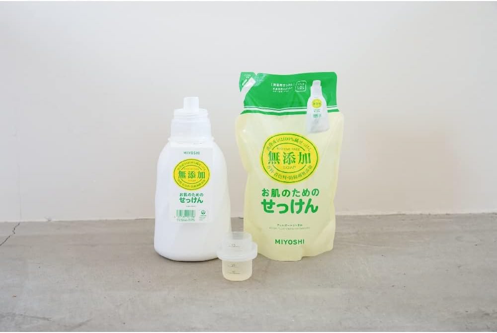 미요시 비누 무첨가 의류용 비누 리필용 1000ml