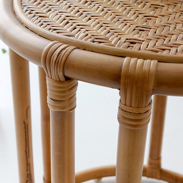 LOTTAN 원형 사이드테이블 D40 라탄 내추럴 8956.7505