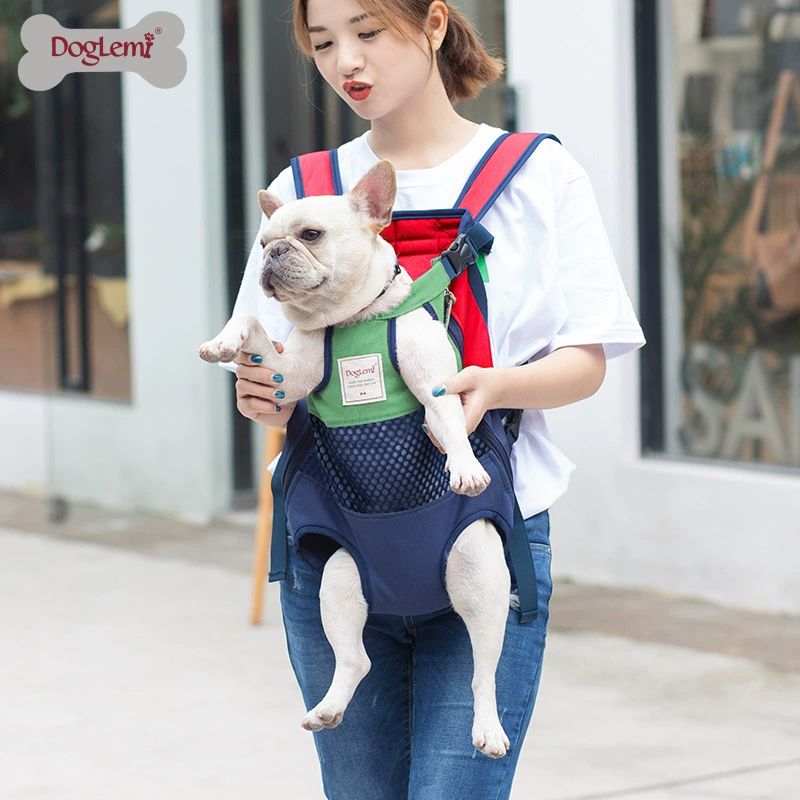 강아지 아기띠 애견 산책가방 프론트백 숄더백 이동가방 회색 균일사이즈 25x40cm - 상세 이미지 4