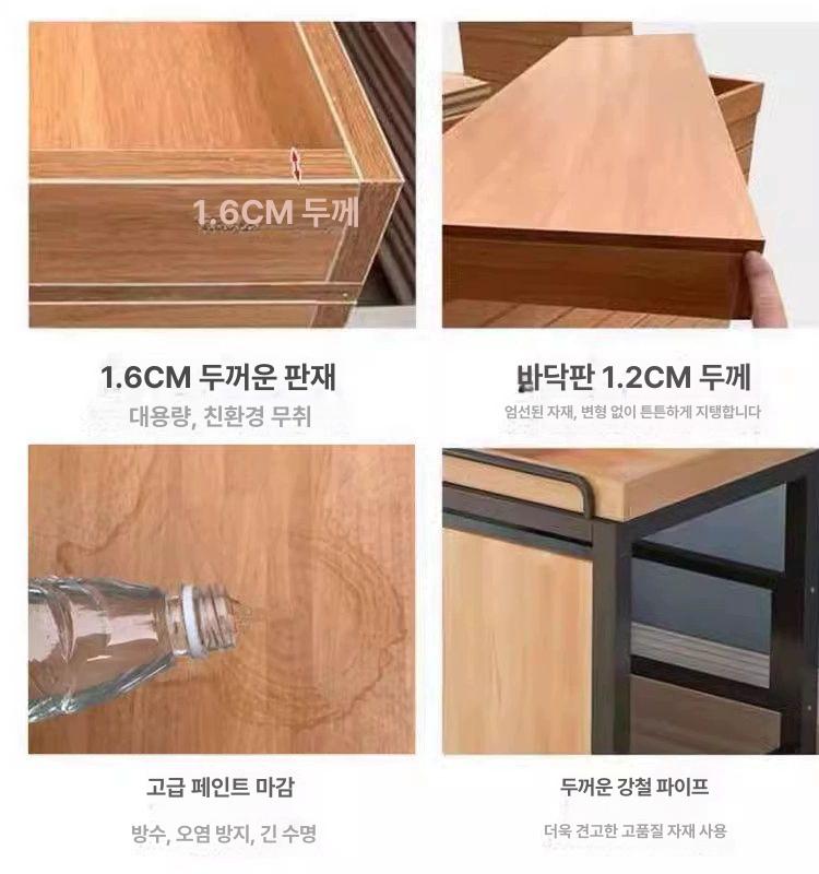 과일 매대 야채 경사형 계단형 전시대 펜트리 매장 1.2m 단층 경사형 - 상세 이미지 5