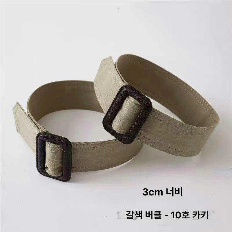 여성 트렌치코트 손목 루즈핏 원피스형코트 조임끈 스트랩 짙은 회색-검정 단추-폭 4cm - 상세 이미지 5