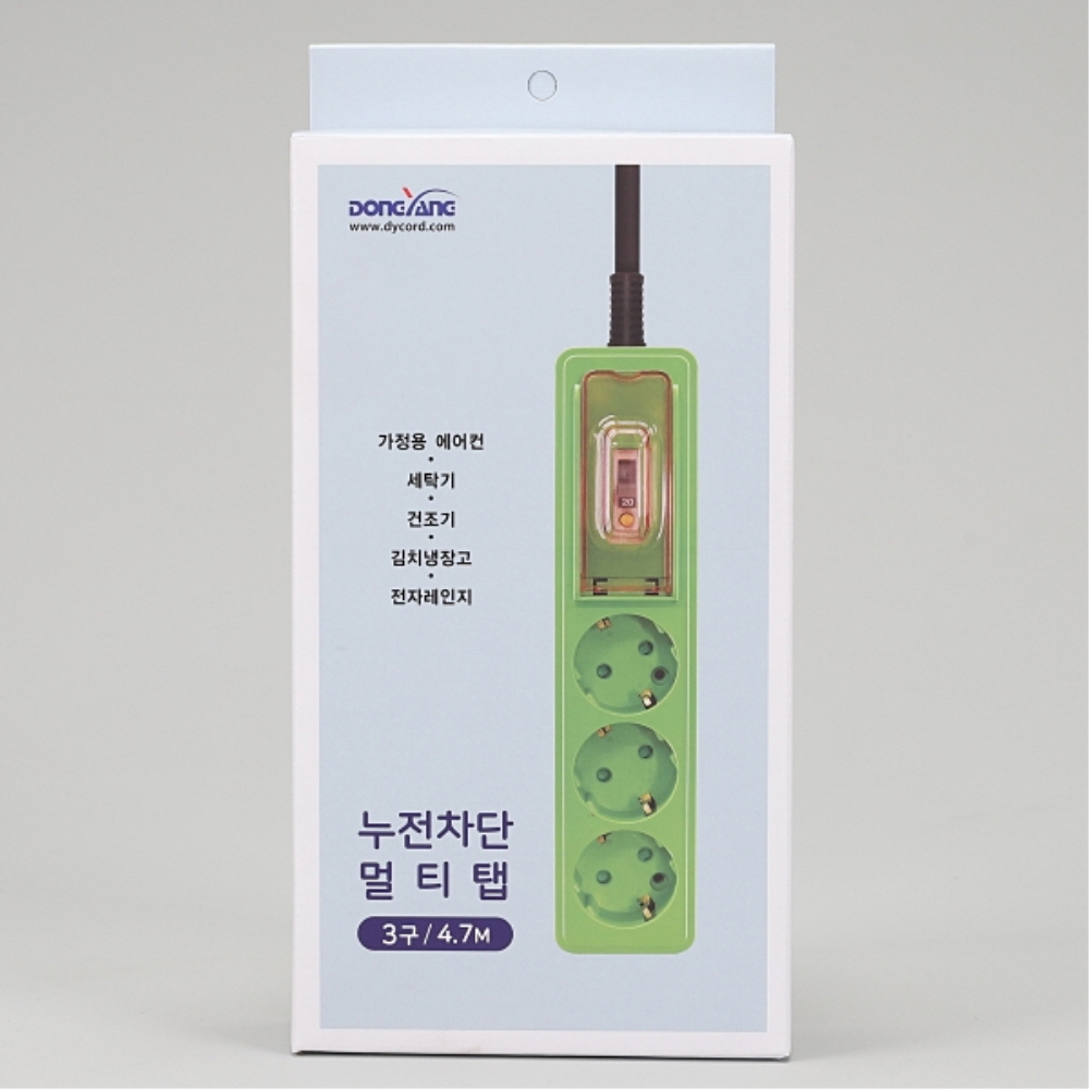 누전차단기 고용량 멀티탭 콘센트 3구 5호 4.7M 16A 동양전자산업 - 상세 이미지 4