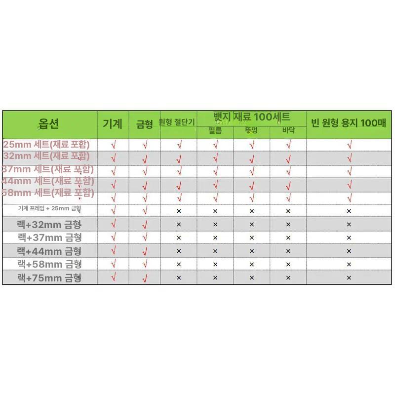 단추 부자재 버튼프레스 만들기 공예 금장 똑딱이 스냅 기계25mm 몰드 - 상세 이미지 3