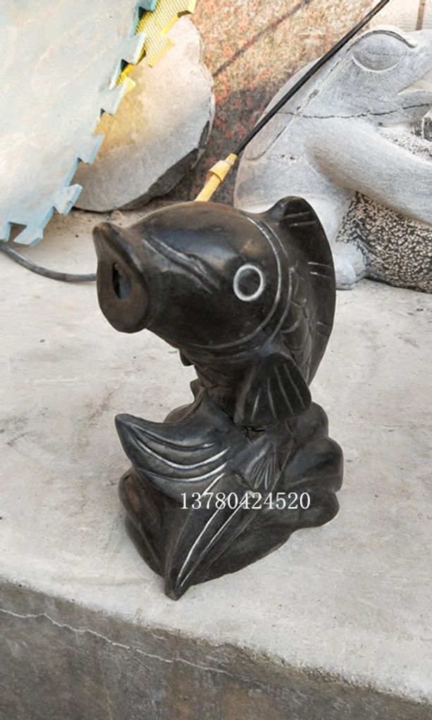 연못 돌두꺼비 분수대 세면대 조경석 개구리 조형물 개구리 블랙 직경 20 cm - 상세 이미지 4