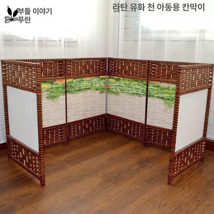 낮은 파티션 가림막 코너 칸막이 인테리어 가벽 이동식 원목 탄화 - 상세 이미지 4