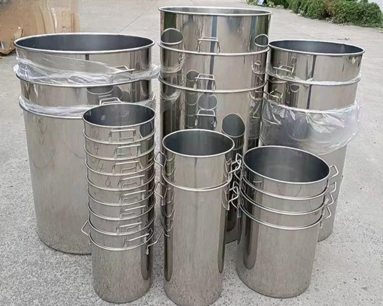 대형 스테인리스 찜통 양동이 들통 급식소 국솥 식당 40cm 60cm 두꺼운 2.5 75L - 상품 이미지