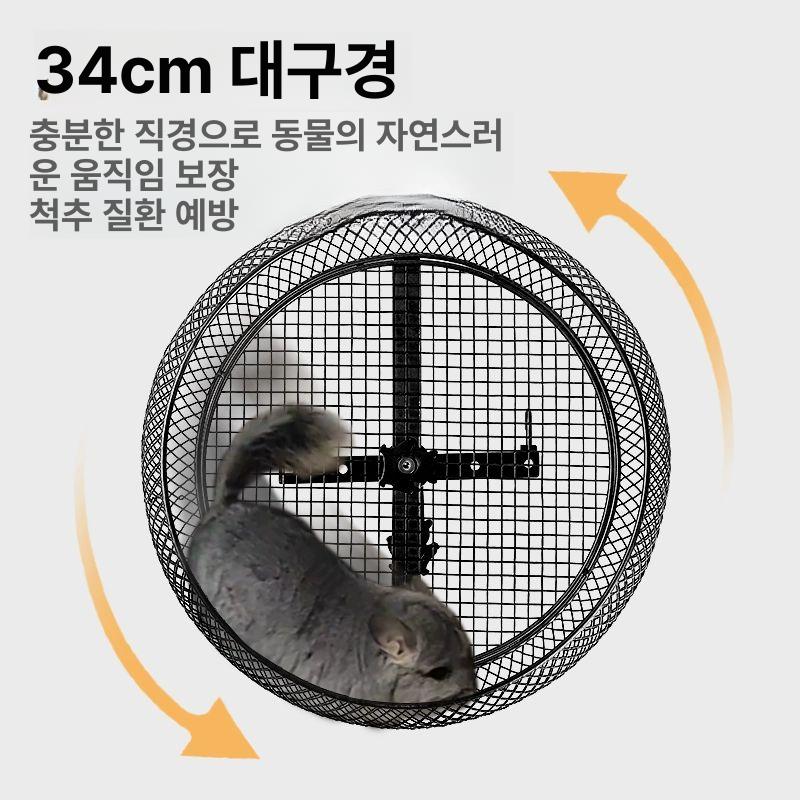 대형 쳇바퀴 다람쥐 키우기 친칠라 놀이터 기니피그 갈아야할발톱세트드럼형바퀴에는사용불가 - 상세 이미지 3