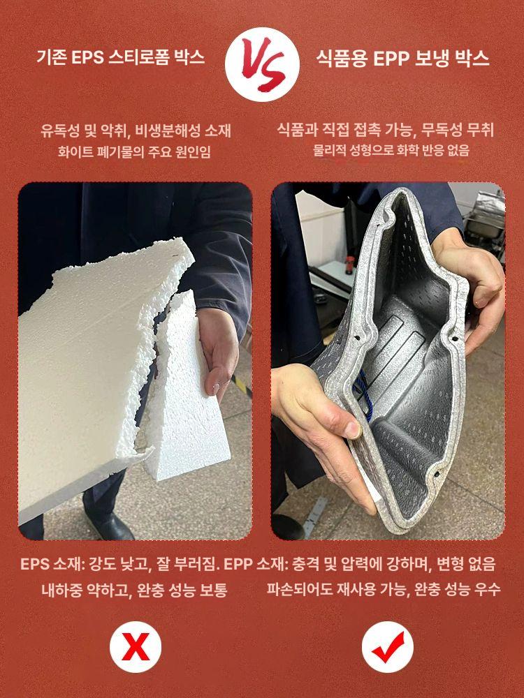 EPP 배달통 오토바이 경량 리어백 아이스박스 대용량 검정 29L 박스 - 상세 이미지 2
