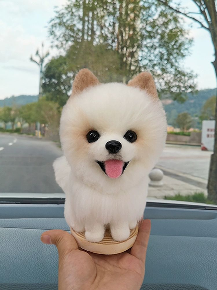 반려견 인형 강아지 주문제작 리얼 장식품 선물 고양이 강아지 고양이 실목 바닥판 - 상세 이미지 2