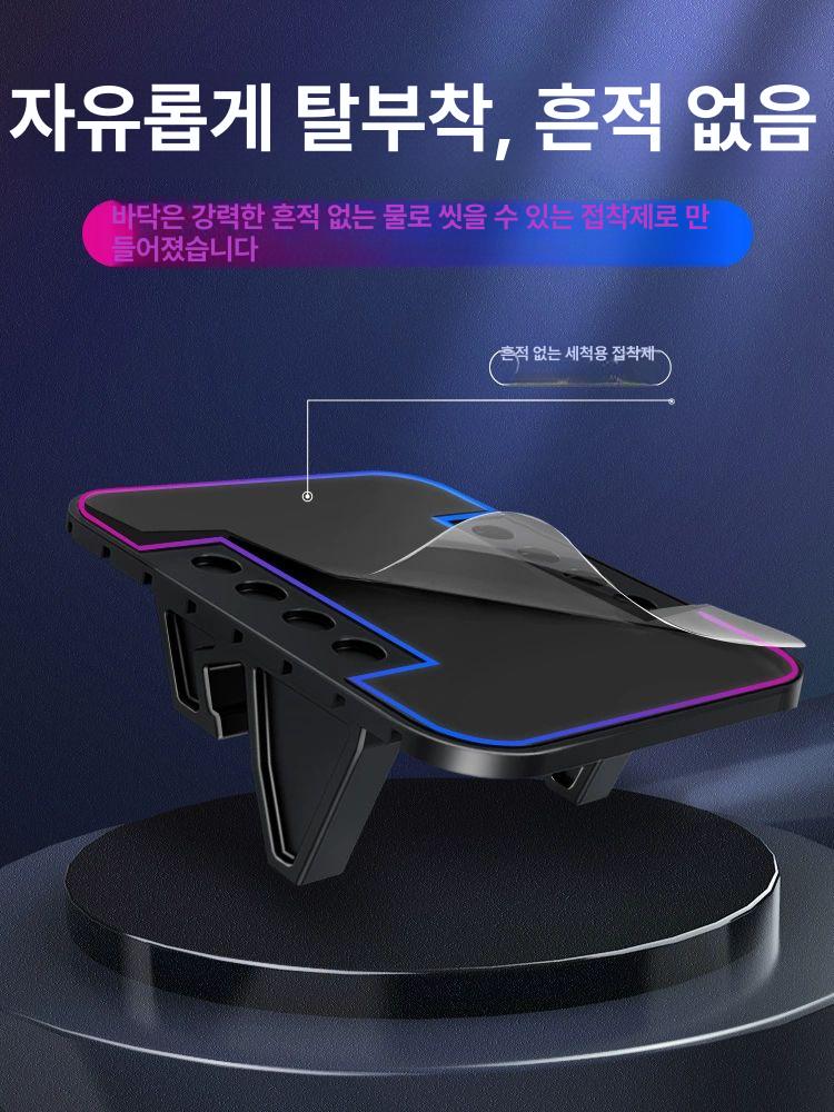 휴대폰 고무패드 대시보드거치 폴더 창문앞 논슬립패드 계기판실리콘받침대-검정색두꺼운버전 - 상세 이미지 3