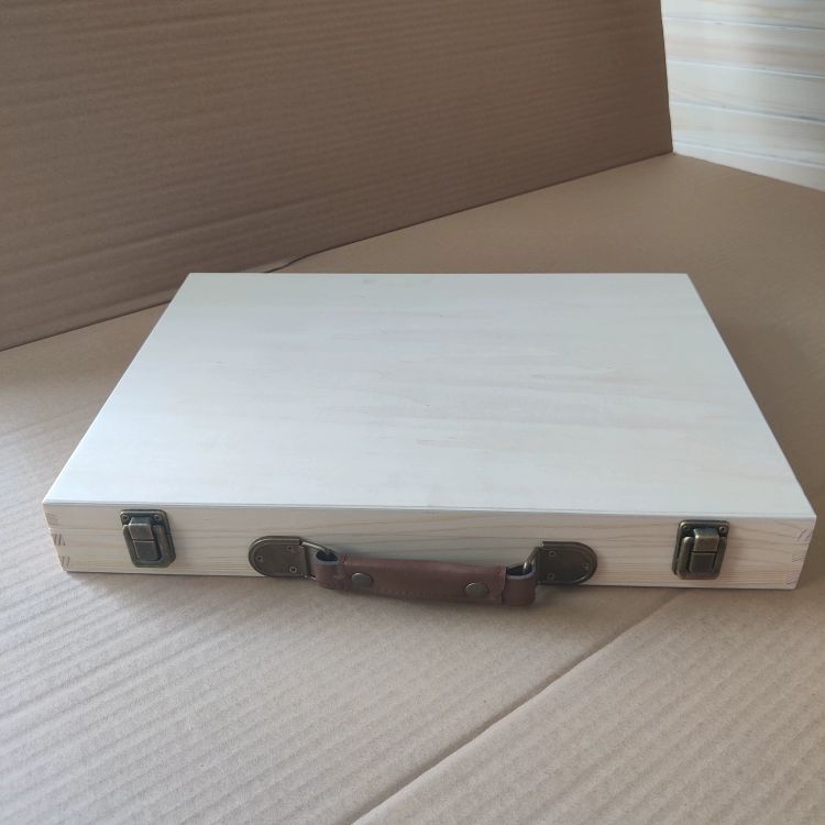 영정사진 보관 나무상자 납골당 유품 애완동물 귀중품 35cmx25cmx10cm 복고풍 잠금장치 - 상세 이미지 5