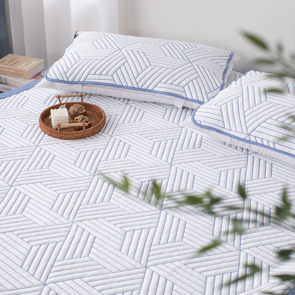 수퍼쿨 여름 냉감침대패드 밴딩베개커버