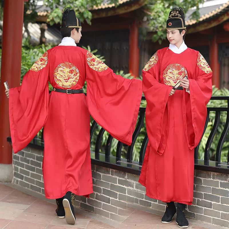 황룡포 황곤룡포 왕의상 사극 임금옷 코스프레 졸사 노란 보라색 대명 용포검은색 천 허리띠가짜 칼라 XL - 상세 이미지 2