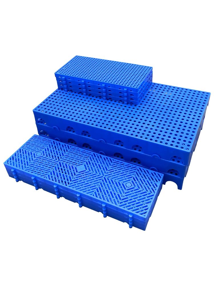 창고 깔판 조립식 방습 파레트 그리드 고강도 파렛트 블루 20x20x2.5CM 두꺼운 원형 - 상품 이미지