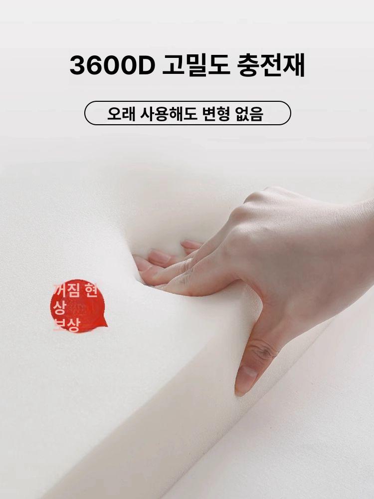 라텍스 매트리스 토퍼 매트릭스 베이직 바닥매트 수면매트 업그레이드 깊은 항균 단면 스트라이프 A 80x190cm-학생 침대-진 라텍스 충전 - 상세 이미지 5