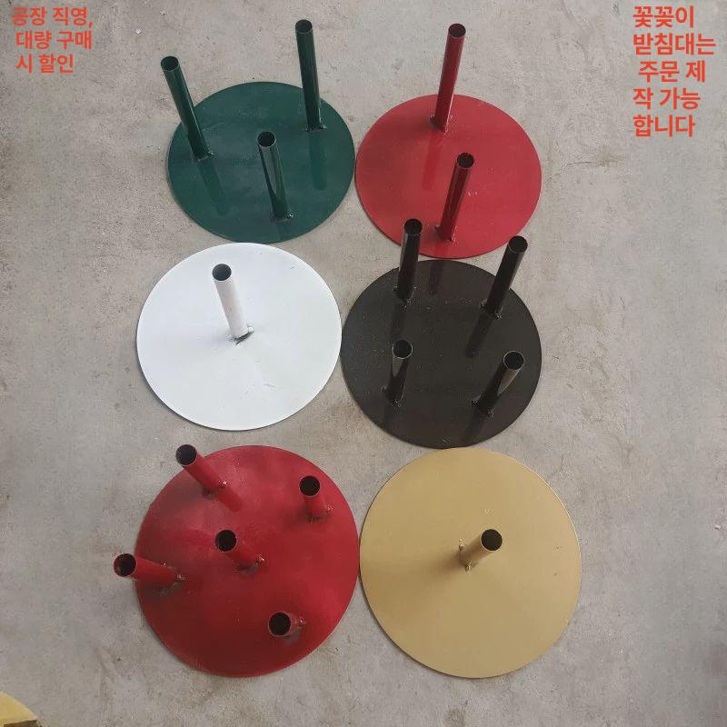 페이퍼아트 받침대 종이꽃 플라워 페이퍼 녹색 흰색 화이트 단일 홀 20 cm - 상세 이미지 4