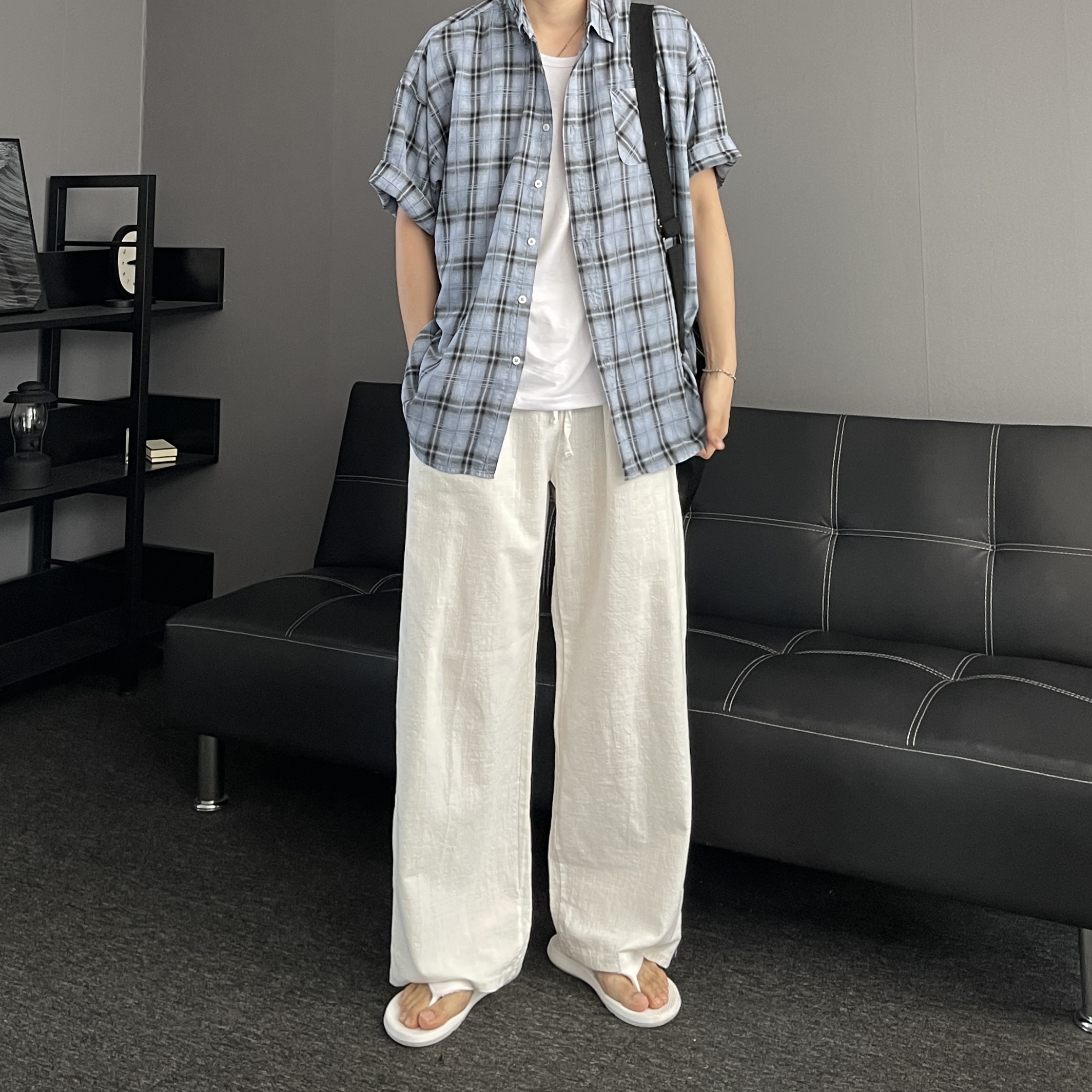 여름긴바지 남자린넨팬츠 남자린넨바지 이미지 7