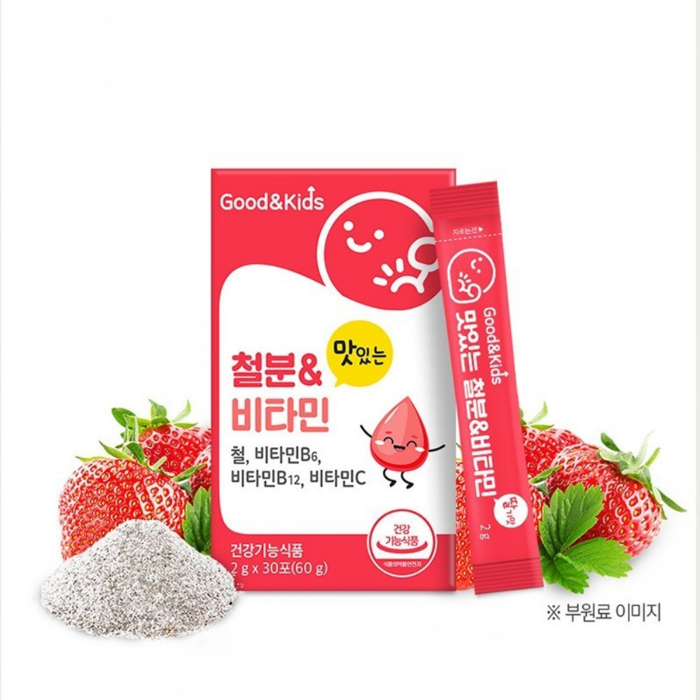 내츄럴플러스 굿앤키즈 맛있는 철분 비타민 두돌 아기 많은음식 복용시간 30포, 1개 이미지 6